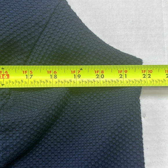 Talbots Woman Navy Midi Sleeveless Cotton Dress Scallop Neckline Size 18W - Picture 6 of 8